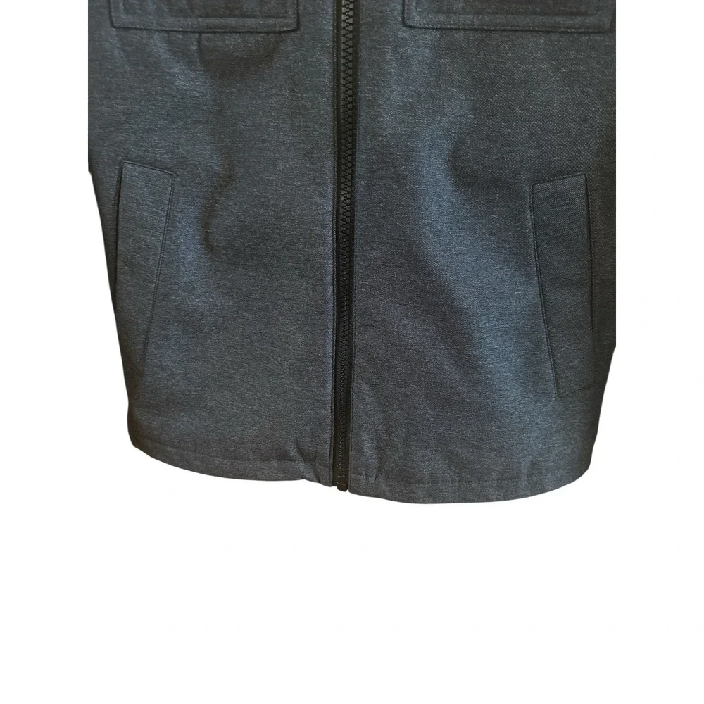 Levi's Men's Soft Shell Graphite Gray Extra Small Hooded Sherpa Lined Storm Coat